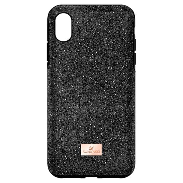 High smartphone case with bumper, iPhone® XS Max, Black - Swarovski, 5449152