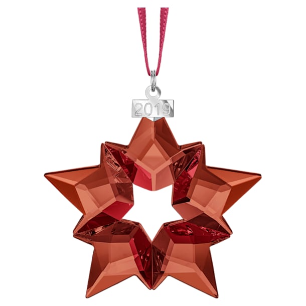 Holiday Ornament, A.E. 2019, 星星, 紅色 - Swarovski, 5476021