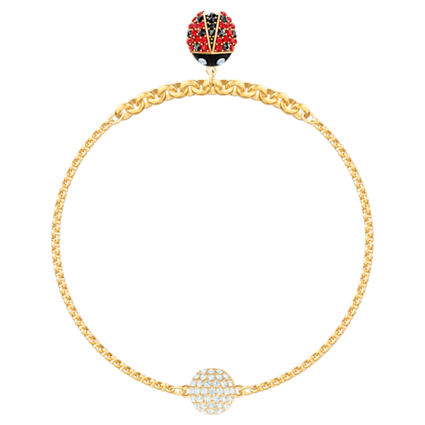 Swarovski Remix Collection Ladybug Strand, Multi-colored, Gold-tone plated - Swarovski, 5479018
