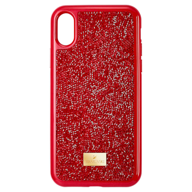 Étui pour smartphone Glam Rock, iPhone® X/XS , Rouge - Swarovski, 5479960