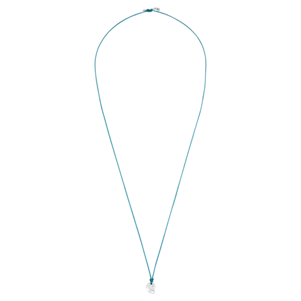 Swarovski Waterschool necklace, Small, Blue, Rhodium plated - Swarovski, 5497562
