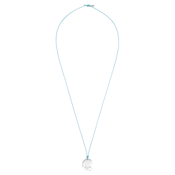 Swarovski Waterschool necklace, Large, Blue, Rhodium plated - Swarovski, 5497565