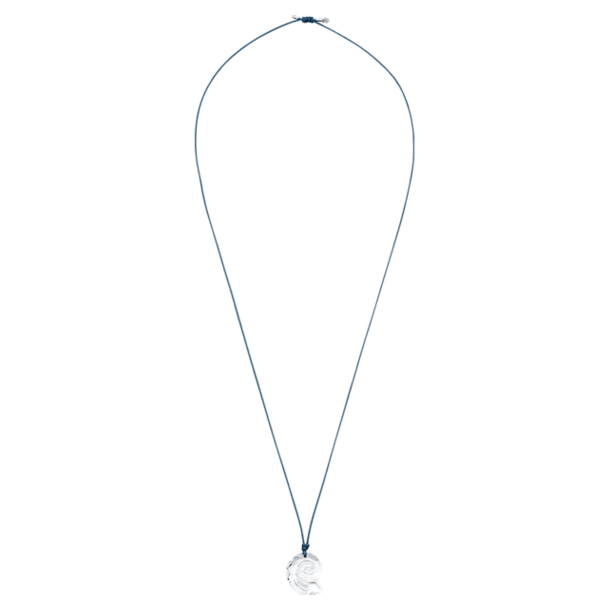 Swarovski Waterschool necklace, Large, Blue, Rhodium plated - Swarovski, 5497567