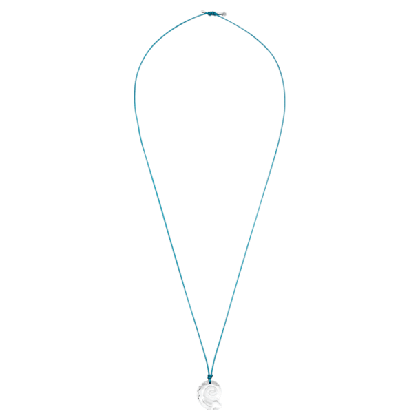 Swarovski Waterschool necklace, Large, Blue, Rhodium plated - Swarovski, 5497570