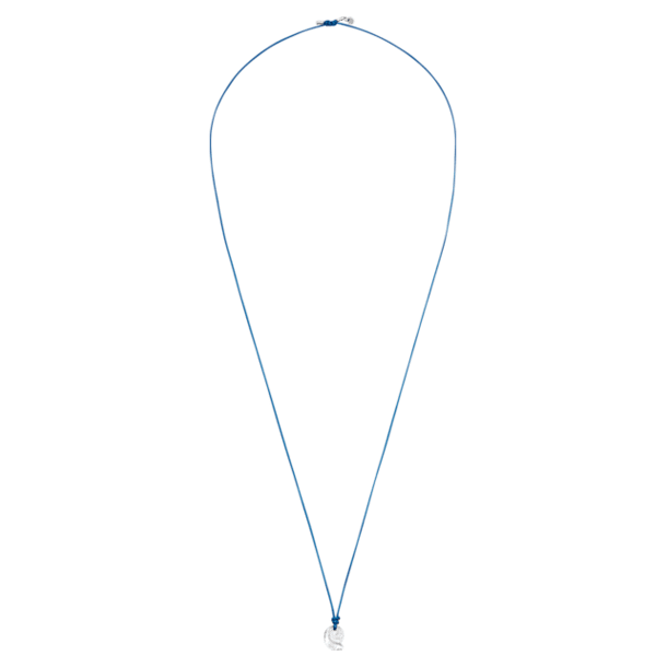 Swarovski Waterschool necklace, Small, Blue, Rhodium plated - Swarovski, 5497571