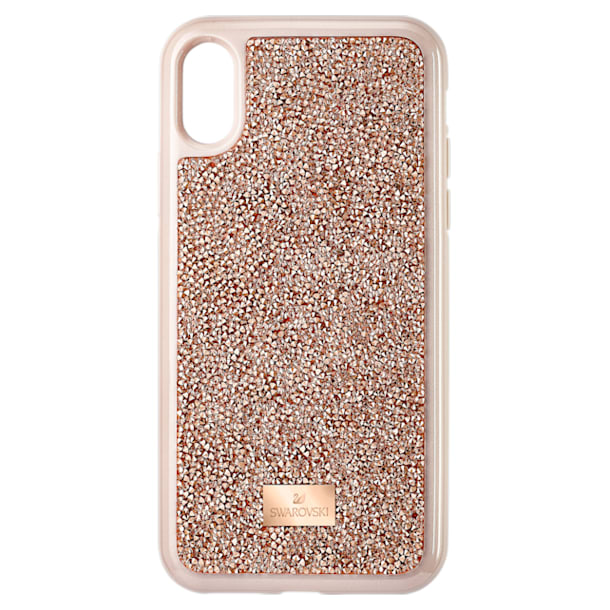 Glam Rock Smartphone Case, iPhone® X/XS, Rose gold tone - Swarovski, 5498749
