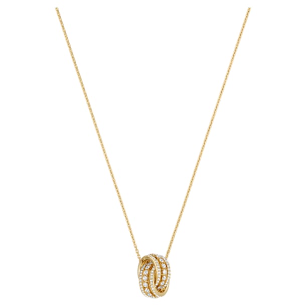 Further necklace, White, Gold-tone plated - Swarovski, 5498997