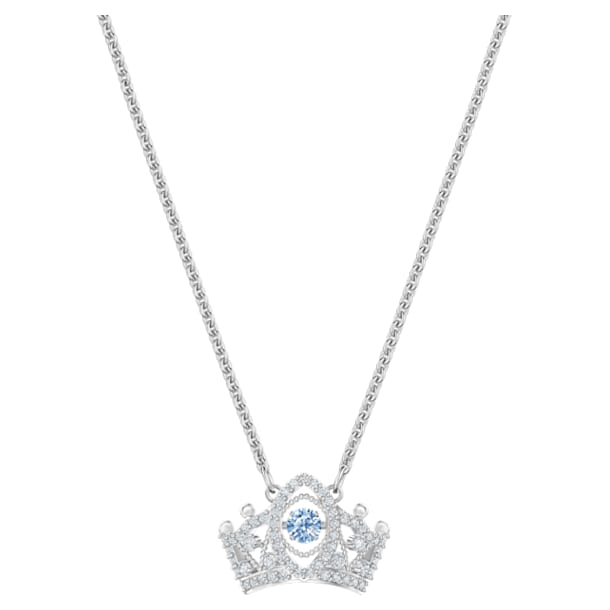 Bee A Queen pendant, Bee, Blue, Rhodium plated - Swarovski, 5501080