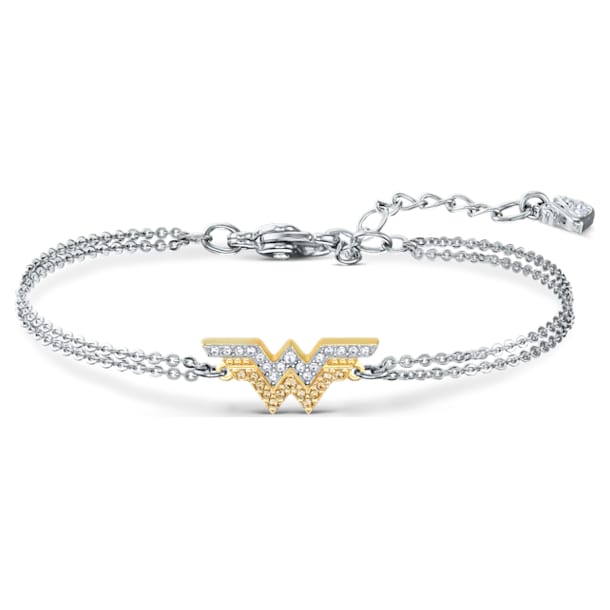 Fit Wonder Woman bracelet, Wing, Gold tone, Mixed metal finish - Swarovski, 5502311
