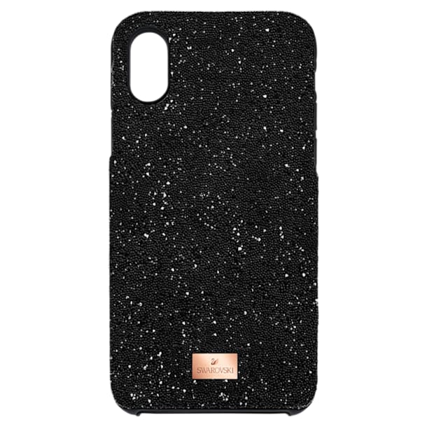 High Smartphone Case with integrated Bumper, iPhone® X/XS, Black - Swarovski, 5503550