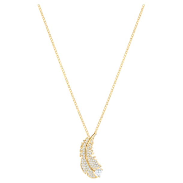 Nice necklace, White, Gold-tone plated - Swarovski, 5505740