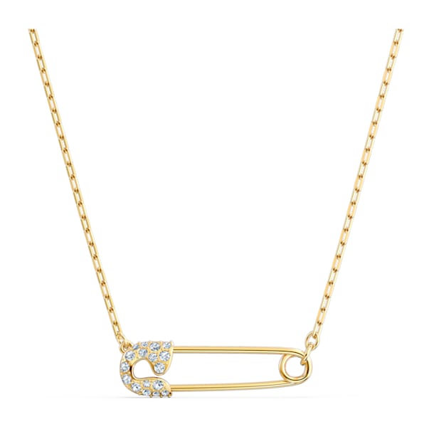 So Cool Pin Necklace, White, Gold-tone plated - Swarovski, 5512760