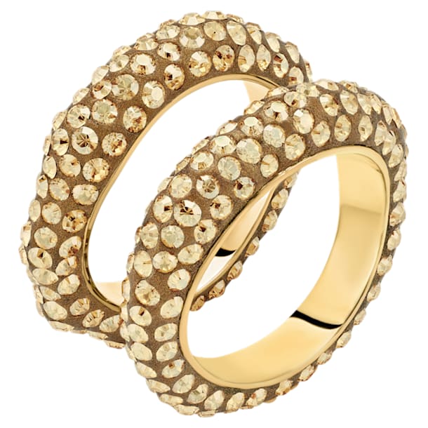 Conjunto de anillos Tigris, tono dorado, baño tono oro - Swarovski, 5515364