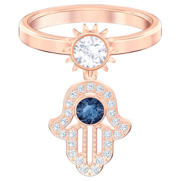 Δαχτυλίδι Swarovski Symbolic, 52, Μπλε, Επιμετάλλωση σε ροζ χρυσαφί τόνο - Swarovski, 5515441