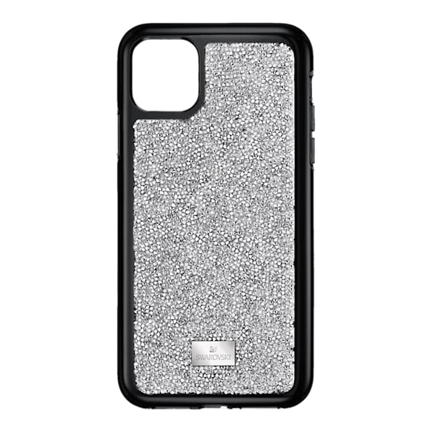 Glam Rock Smartphone Case with Bumper, iPhone® 11 Pro, Silver tone - Swarovski, 5516873