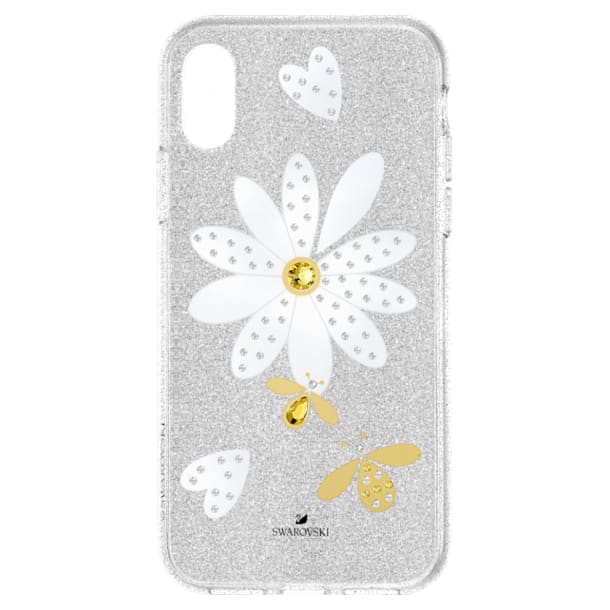 Coque rigide pour smartphone avec cadre amortisseur Eternal Flower, iPhone® X/XS, multicolore clair - Swarovski, 5520597