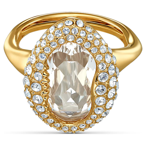 Δαχτυλίδι Shell, Κοχύλι, Λευκό, Επιμετάλλωση σε χρυσαφί τόνο - Swarovski, 5520666