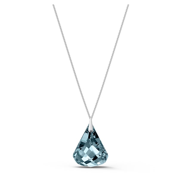 Spirit Necklace, Blue, Rhodium plated - Swarovski, 5521034