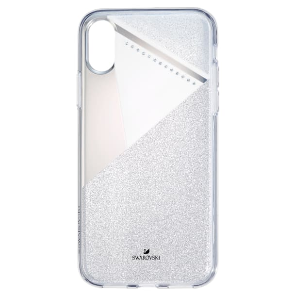 Subtle Smartphone Case with Bumper, iPhone® X/XS, Silver tone - Swarovski, 5522076