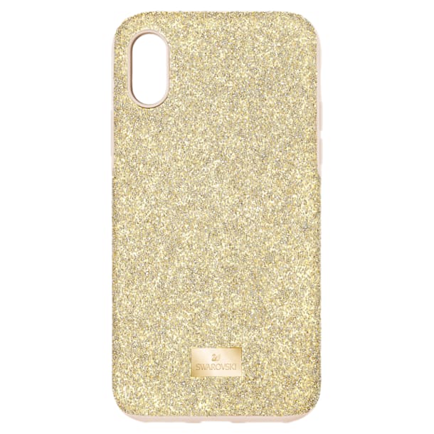 High Smartphone Case with Bumper, iPhone® X/XS, Gold tone - Swarovski, 5522086