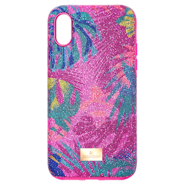 Tropical smartphone case, iPhone® X/XS, Multicoloured - Swarovski, 5522096