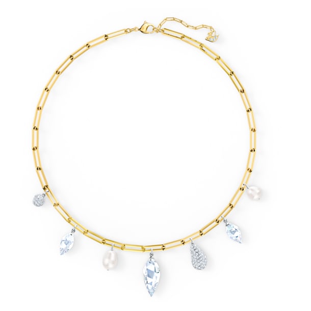 So Cool Charm necklace, White, Mixed metal finish - Swarovski, 5522860
