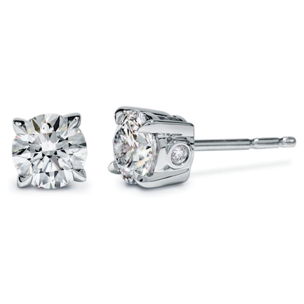 Eternity stud earrings, Diamond TCW 0.45 carat, 18K white gold - Swarovski, 5524686