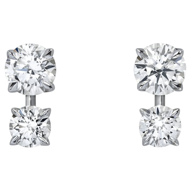 Intimate stud earrings, Diamond TCW 0.55 carat, 18K white gold - Swarovski, 5524688