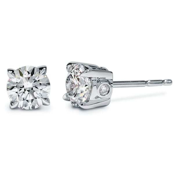 Eternity stud earrings, Diamond TCW 0.70 carat, 18K white gold - Swarovski, 5524704