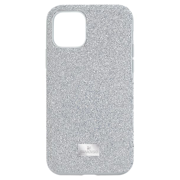 High smartphone case, iPhone® 11 Pro, Silver Tone - Swarovski, 5531146