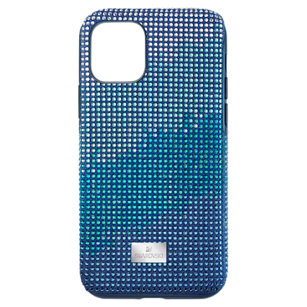 Crystalgram smartphone case with bumper, iPhone® 11 Pro, Blue - Swarovski, 5533958