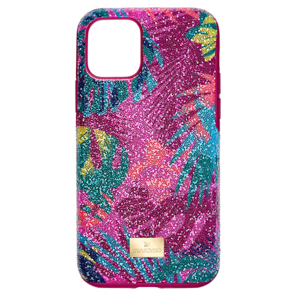 Tropical smartphone case with bumper, iPhone® 11 Pro, Multicoloured - Swarovski, 5533960