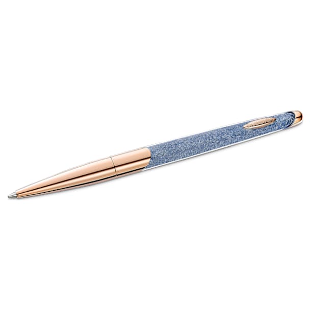 Crystalline Nova Anniversary 圆珠笔, 蓝色, 镀玫瑰金色调 - Swarovski, 5534317