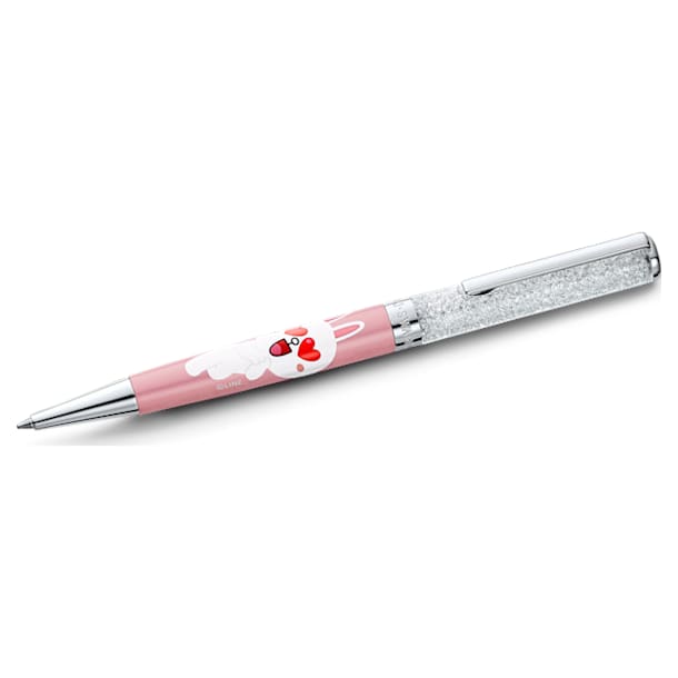 Line Friends Conny Ballpoint Pen, Pink, Chrome plated - Swarovski, 5534322