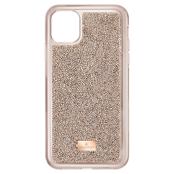 Glam Rock smartphone case with bumper, iPhone® 11 Pro Max, Beige - Swarovski, 5536651