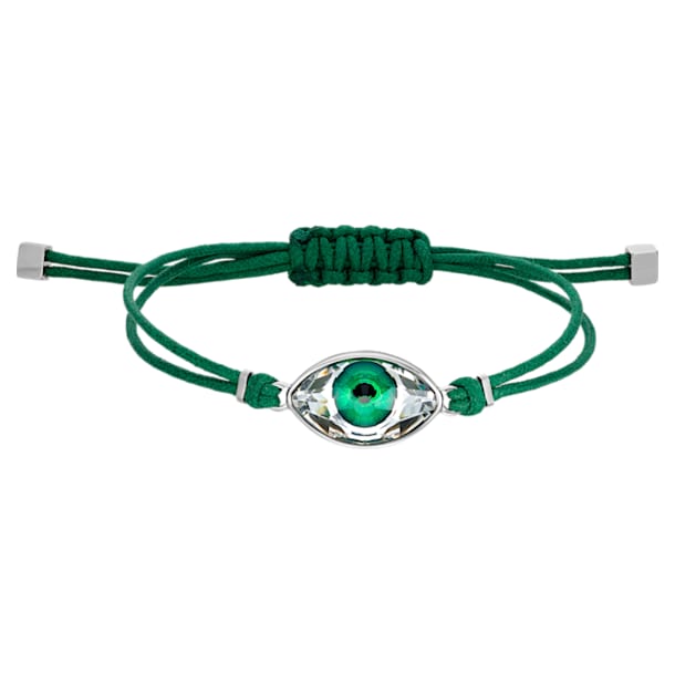 Swarovski Power Collection Evil Eye 手链, Evil eye, 中码   , 绿色, 不锈钢 - Swarovski, 5551805