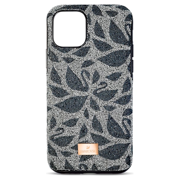 Swarovski Swanflower smartphone case with bumper, iPhone® 11 Pro, Black - Swarovski, 5552794