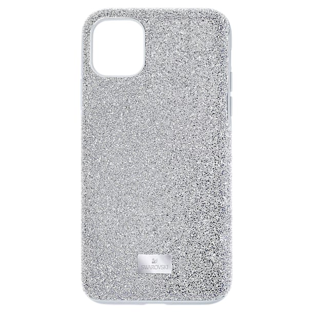 High smartphone case          , iPhone® 12/12 Pro, Silver Tone - Swarovski, 5565202