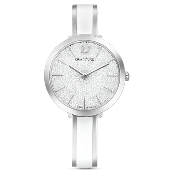 Ρολόι  Crystalline Delight, Mεγάλο, Λευκό, Ανοξείδωτο ατσάλι - Swarovski, 5580537