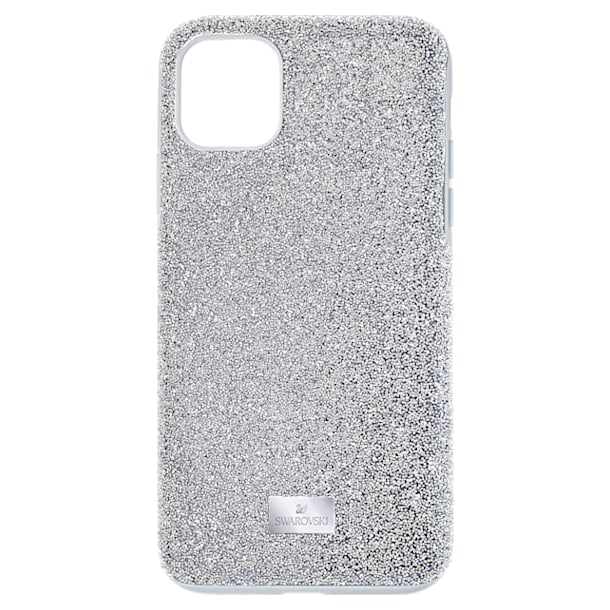 High smartphone case, iPhone® 11, Silver Tone - Swarovski, 5592030