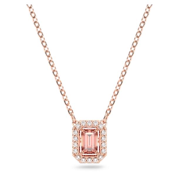 Collar Millenia, Talla octogonal, Rosa, Baño tono oro rosa - Swarovski, 5614933