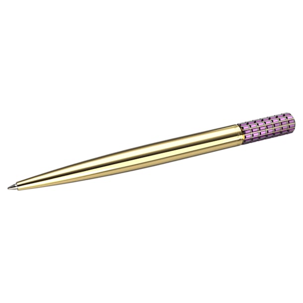 Ballpoint pen, Purple, Gold-tone plated - Swarovski, 5618148