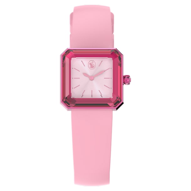 手錶, 矽膠錶帶, 粉紅色 - Swarovski, 5624373