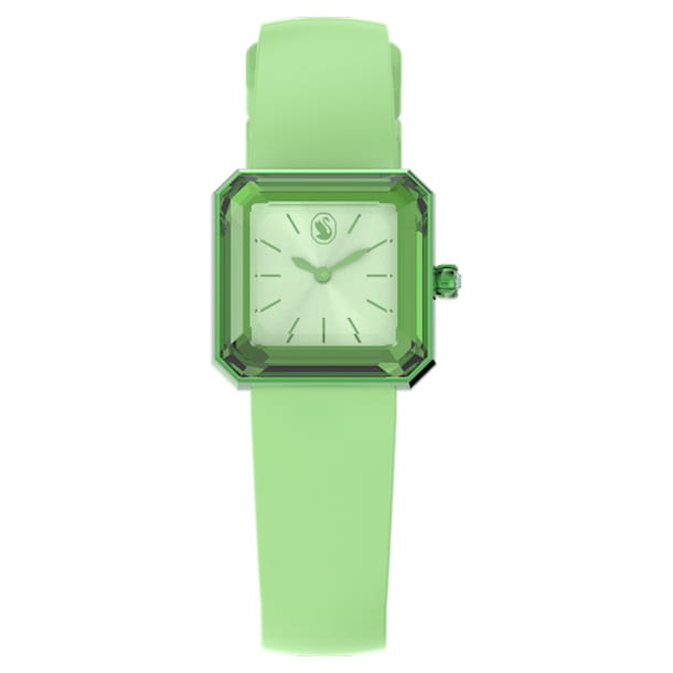 手錶, 矽膠錶帶, 綠色 - Swarovski, 5624379