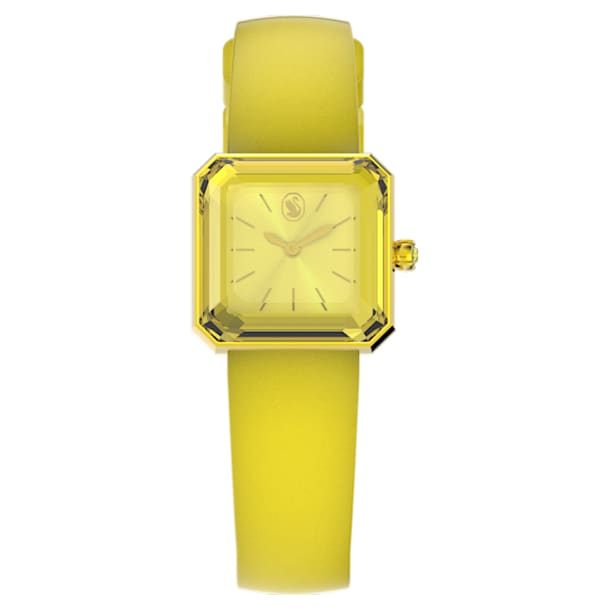 手錶, 矽膠錶帶, 黄色 - Swarovski, 5624382