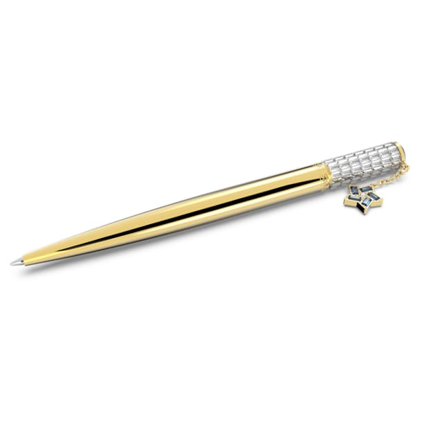 Celebration 2022 ballpoint pen, Star, White, Gold-tone plated - Swarovski, 5627170