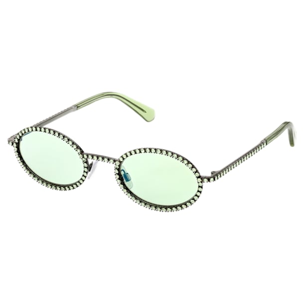 Sunglasses, Oval, Narrow, Green - Swarovski, 5636334