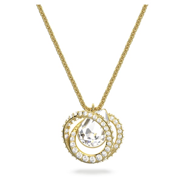 Generation pendant, White, Gold-tone plated - Swarovski, 5636511
