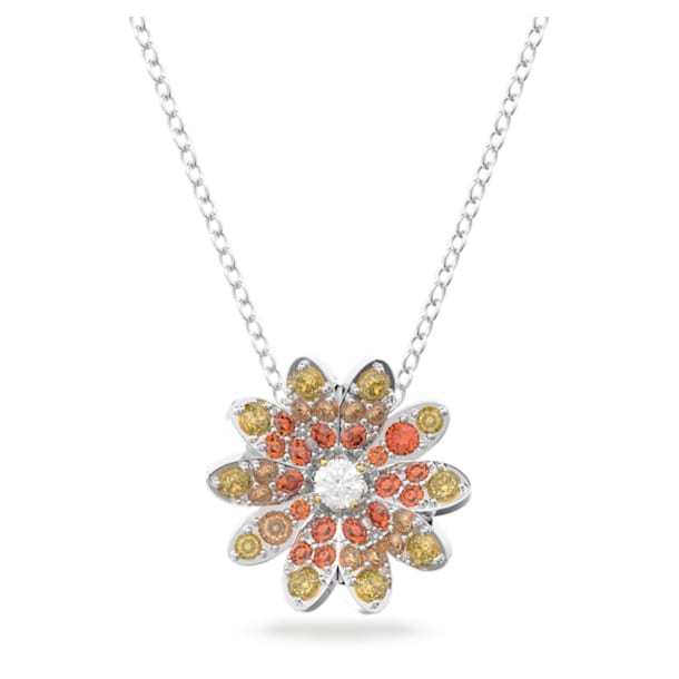 Eternal Flower pendant, Flower, Multicoloured, Mixed metal finish - Swarovski, 5642867