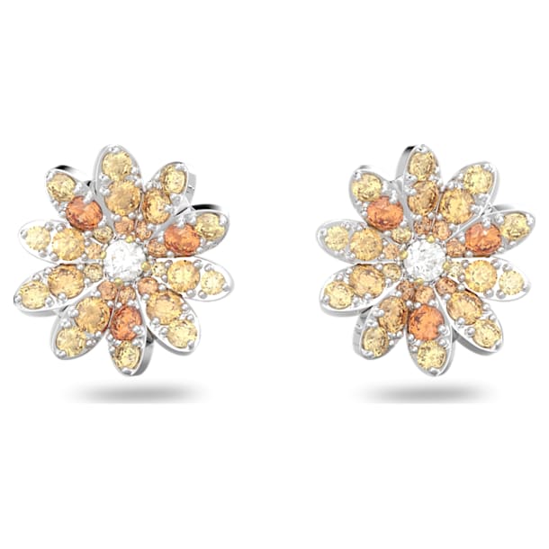 Eternal Flower stud earrings, Flower, Multicolored, Mixed metal finish - Swarovski, 5642872
